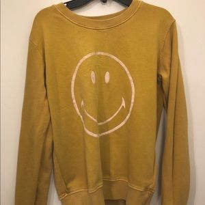 Mustard free people sweater